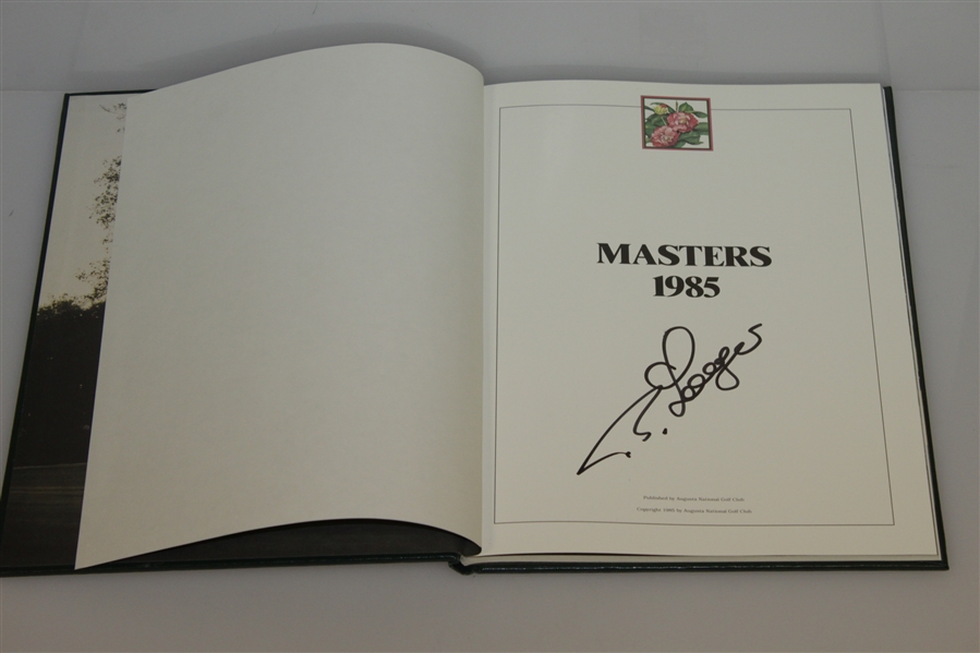 1985 Masters Tournament Annual Book - Signed By Winner Bernard Langer JSA ALOA