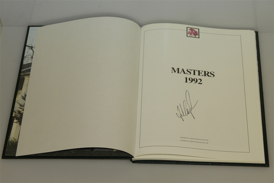 1992 Masters Tournament Annual Book - Signed By Winner Fred Couples JSA ALOA