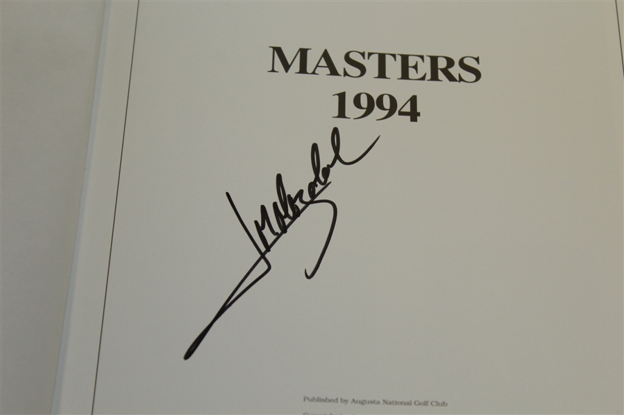 1994 Masters Tournament Annual Book - Signed By Winner Joes Maria Olazabal JSA ALOA