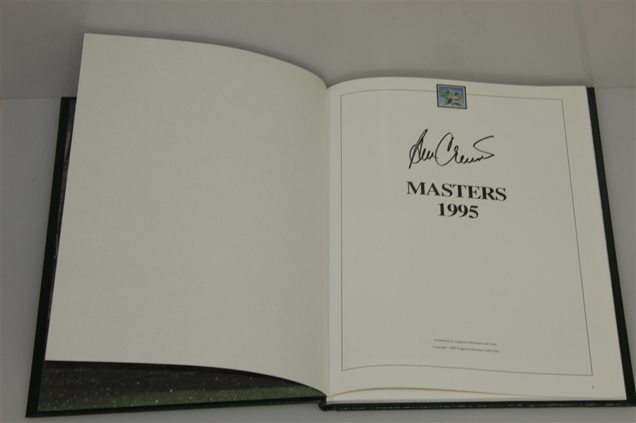 1995 Masters Tournament Annual Book - Signed By Winner Ben Crenshaw JSA ALOA