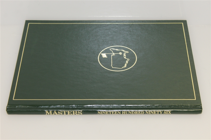1996 Masters Tournament Annual Book - Signed By Winner Nick Faldo JSA ALOA