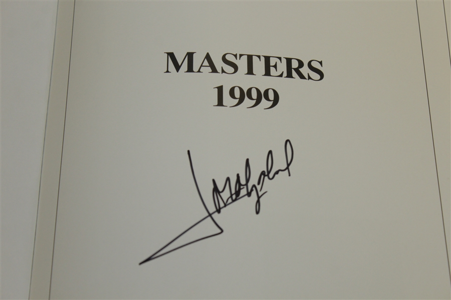 Jose Maria Olazabal Signed 1999 Masters Tournament Annual Book JSA ALOA