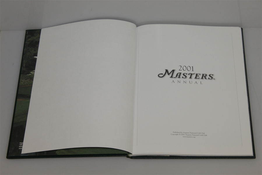 2001 Masters Tournament Annual Book - Tiger Woods Victory