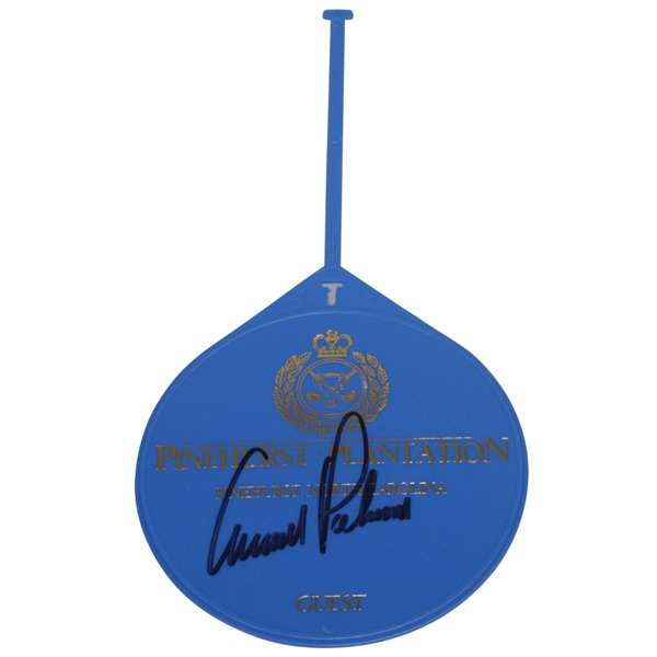 Arnold Palmer Signed Pinehurst Bag Tag JSA ALOA