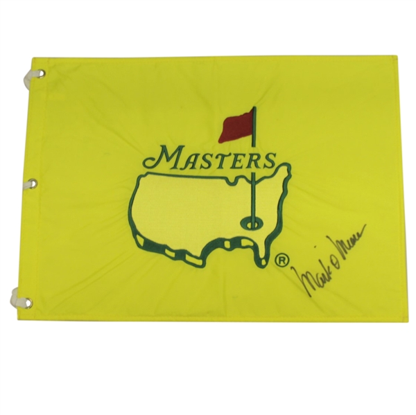 1997 Masters Embroidered Undated Flag - Signed By 1998 Champion Mark O' Meara JSA ALOA