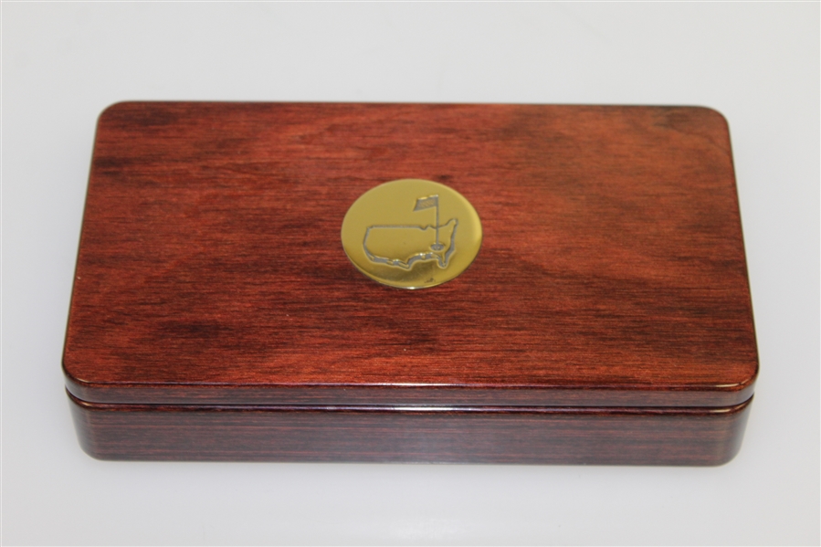 Augusta National Golf Club Auburn Wood Keepsake Box - Made in USA