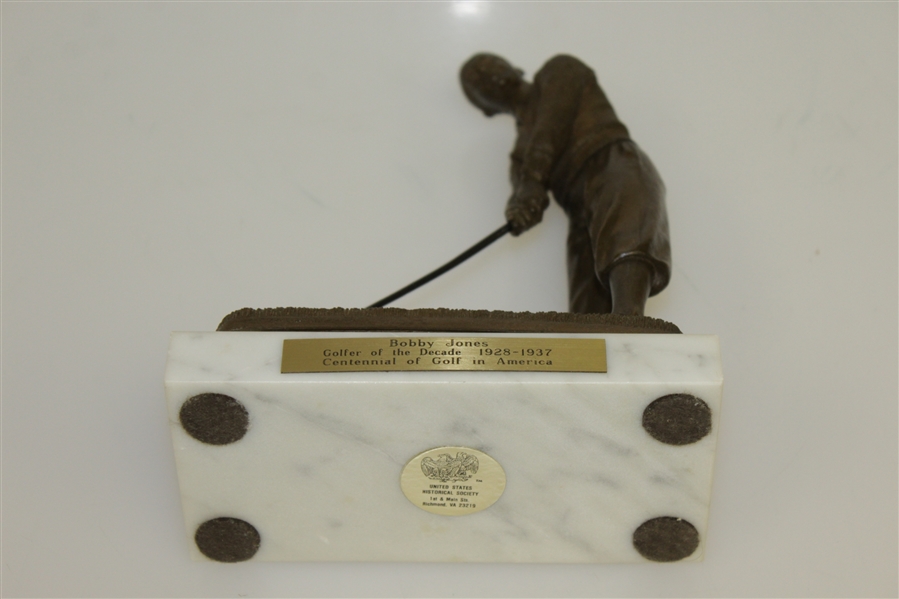 Bobby Jones Bronze Statue Pre-Swing Pose - Golfer of the Decade 1928 to 1937