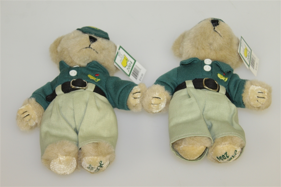 Masters Bears from 2003 & 2004 - Grouping of Four w/ Tags