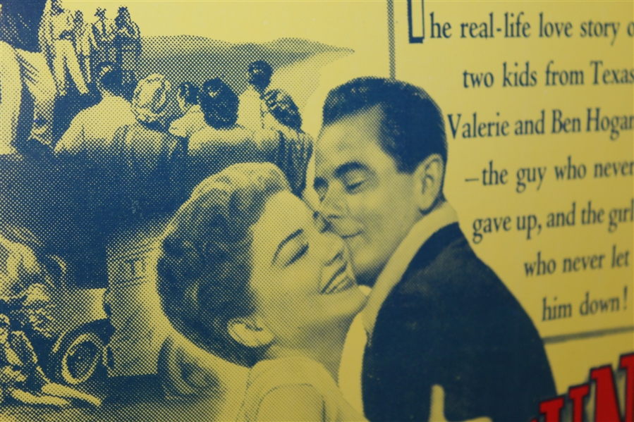 'Follow The Sun' Movie Poster Featuring Mr. & Mrs. Ben Hogan - Produced By Original 20th Century Fox Printing Block