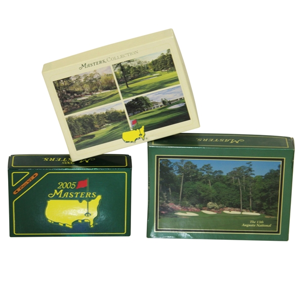 Masters Tournament Sets of Golf Balls - 2005, Undated & Notecards Featuring Augusta National Holes