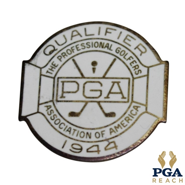 1944 PGA Championship Contestant Badge - Bob Hamilton Winner