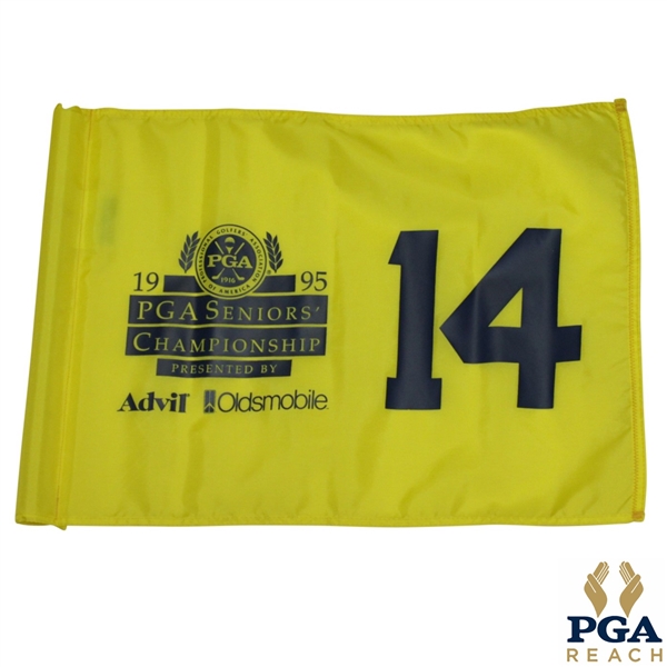 1995 PGA Seniors' Championship Tournament Used Flag Hole #14 - Ray Floyd Victory
