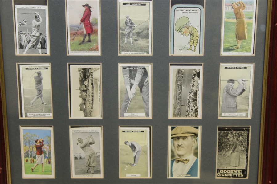 Assortment of Original Tobacco Cards Inc. Havers, Mitchell & Jones - Framed Presentation