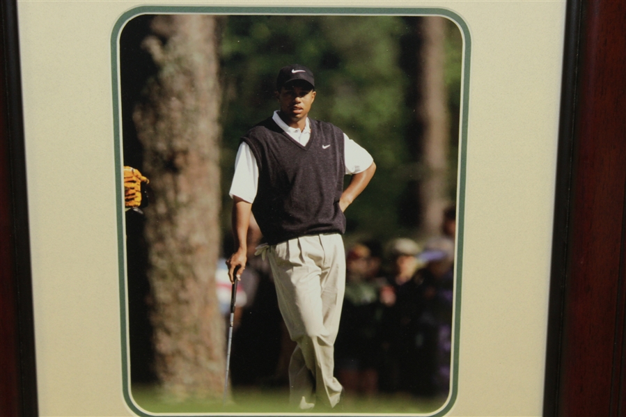 Tiger Woods Grand Slam Framed Presentation - Completed At St. Andrews