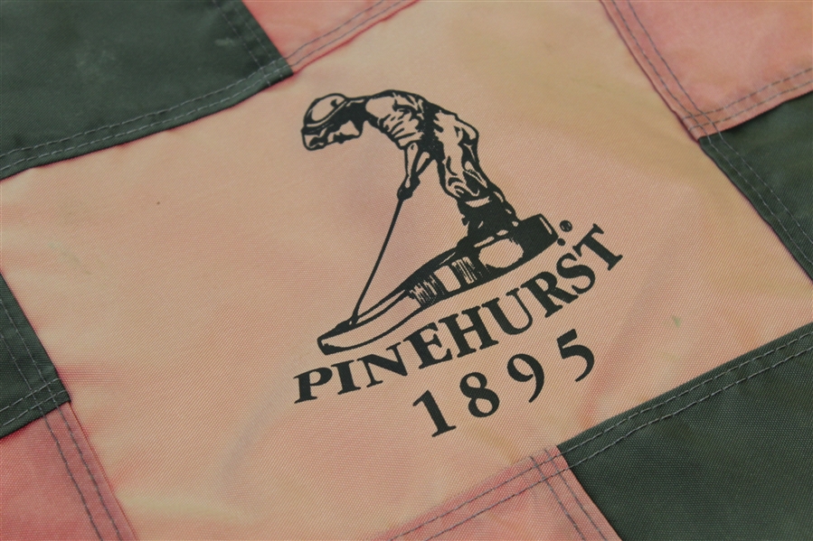 Red, White, & Yellow Checkered Pinehurst Country Club Course Used Flags