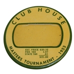 1953 Masters Tournament Clubhouse Badge - Ben Hogan Win