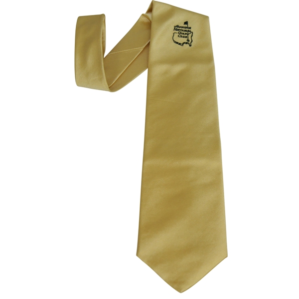 Augusta National Golf Club Slazenger Yellow Silk Tie