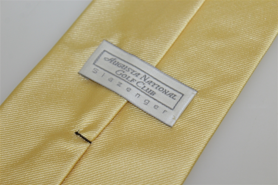 Augusta National Golf Club Slazenger Yellow Silk Tie