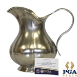 Jay Haas 2009 Senior PGA Championship Champions Dinner Silver Trophy Pitcher Gift - Handmade In Italy w/ Note & Silver Makers Stamp