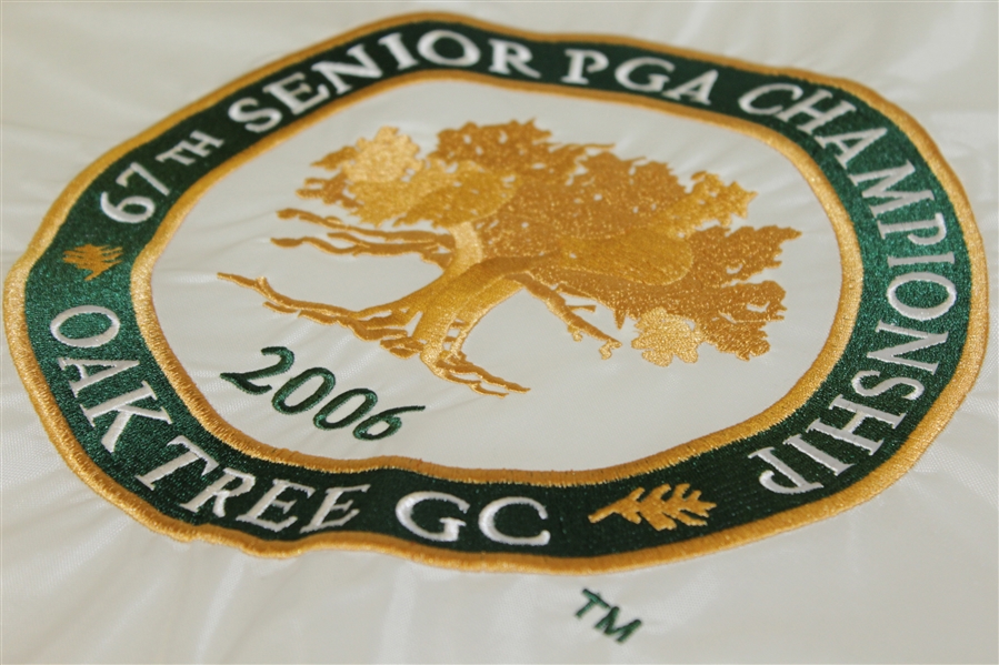 2006 Senior PGA Championship at Oak Tree Embroidered Flag - Jay Haas Winner
