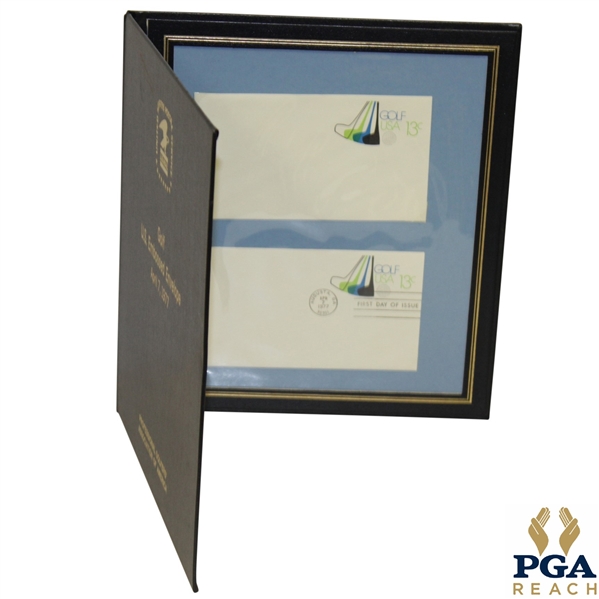 1977 Golf USA Embossed Envelope Design Unveiling in Augusta, Georgia Presentation Piece