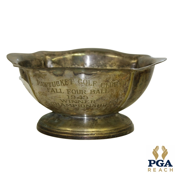 1945 Pawtucket Golf Club Four Ball Winner's Trophy / Award 