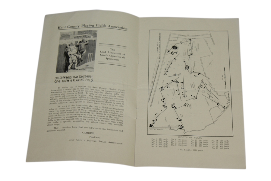 1934 Open Championship at Royal St George Program - Henry Cotton's 1st Open Championship Win