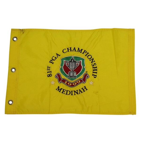 1999 PGA Championship at Medinah Embroidered Pinney Flag - Tiger's Second Major Win