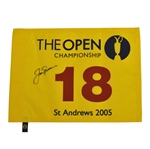 Jack Nicklaus Signed 2005 Open Championship at St. Andrews Flag JSA ALOA