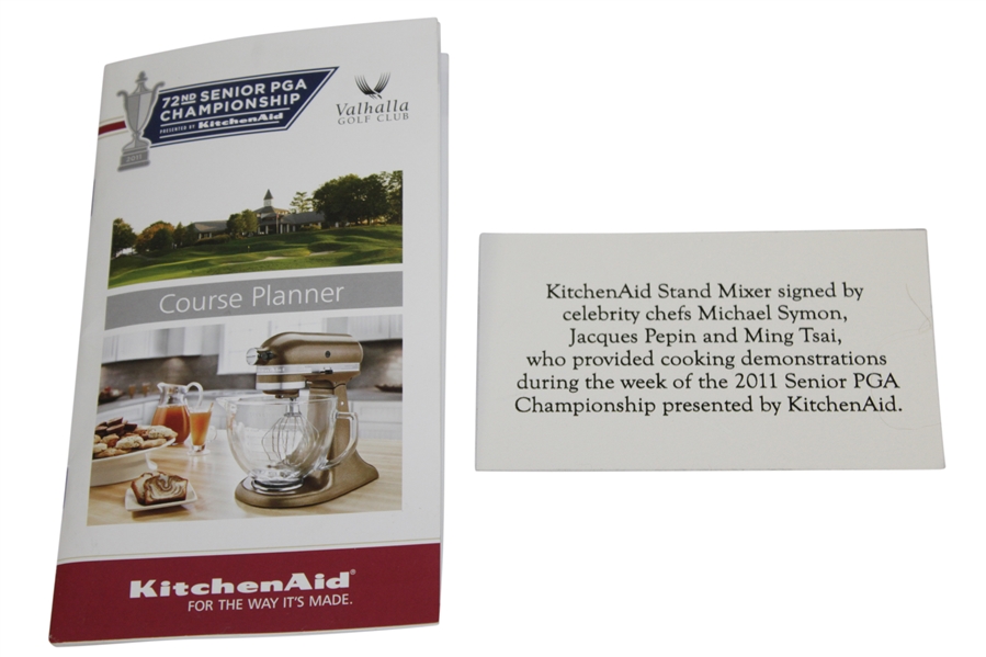 2011 Senior PGA Championship KitchenAid Mixer Signed by Celebrity Chefs Symon, Pepin & Ming Tsai JSA ALOA