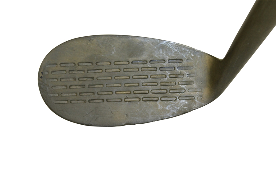 Klin Klub McGill Metal Wood Shafted Backspin Mashie w/ Deep Face Grooves & Leather Grip - Flower Logo Stamped in Head