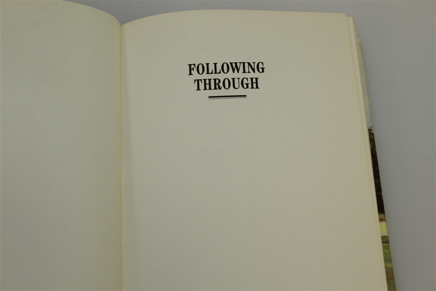 'Following Through' Book Signed by Author Herbert Warren Wind JSA ALOA