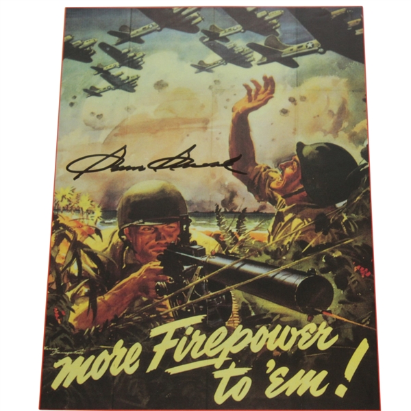 Sam Snead Signed 'More Firepower to 'Em' Calendar/Magazine Page JSA ALOA