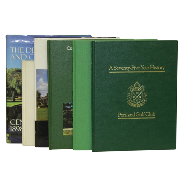 Six Golf Club History Books - Sahalee, Deal, Palmetto, Del Paso, & CC of Scranton
