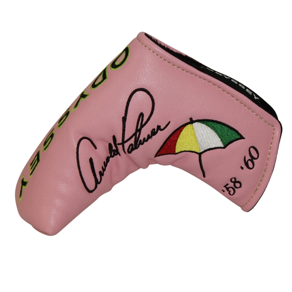 Arnold Palmer Bay Hill Pink Putter Cover with Years of Masters Victories - Odyssey