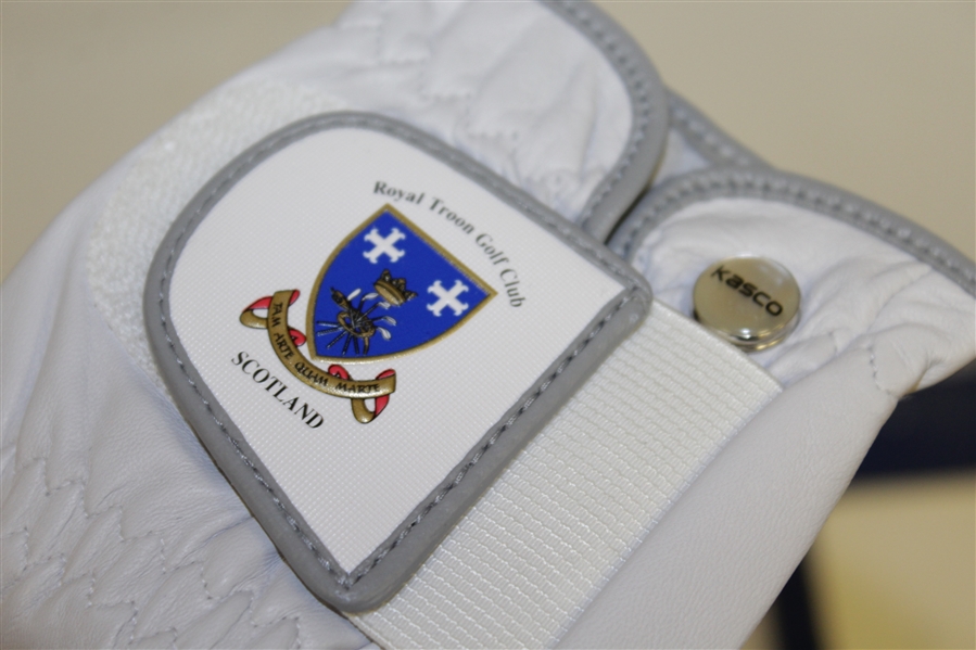 Royal Troon Golf Club Unused Left-Hand Golfing Glove in Original Holder - Scotland