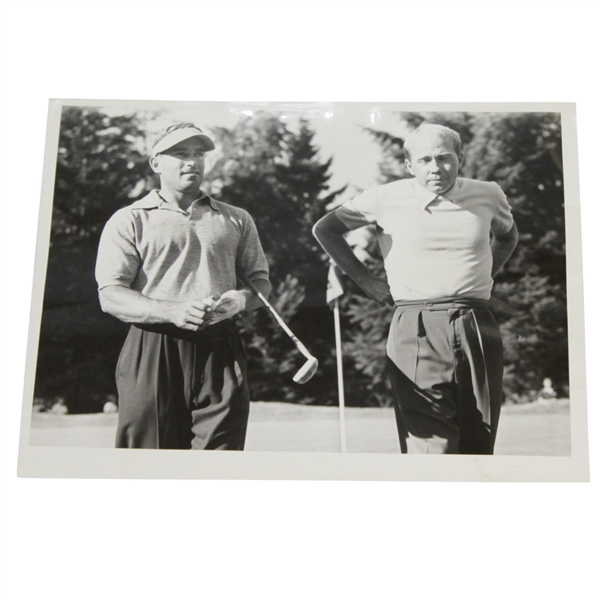 Frank Stranahan & Don Cherry at Seattle Golf Club AP Wire Photo 8/20/1952