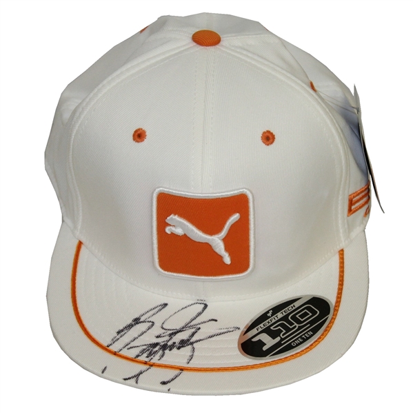 Rickie Fowler Signed Orange/White Puma Flat Bill Hat JSA #CC66570