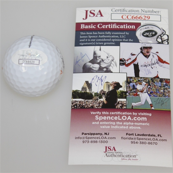 Danny Willett Signed Masters Logo Golf Ball JSA #CC66629