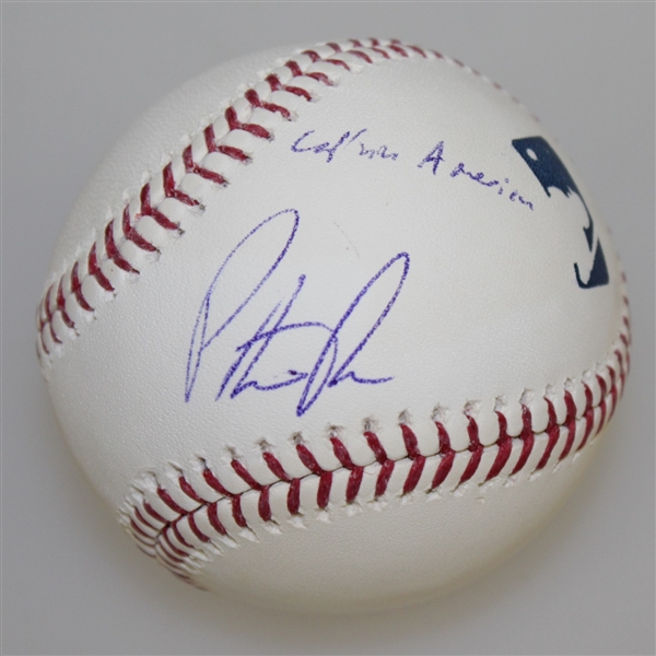 Patrick Reed Signed Rawlings Baseball with 'Captain America' Inscription JSA #V16516