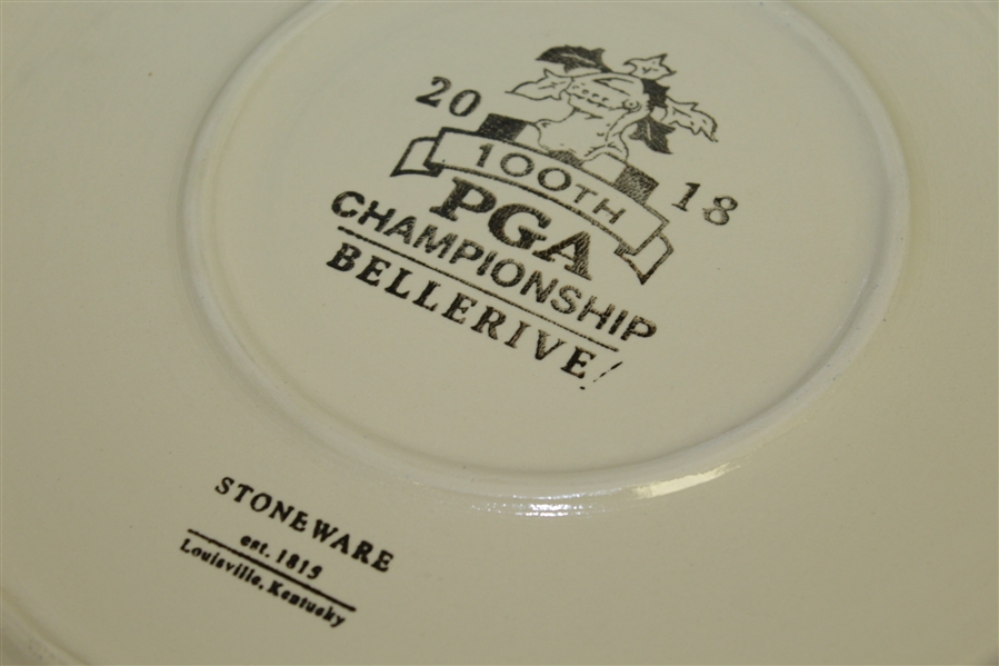 2018 PGA Champions' Dinner Gift from Justin Thomas - Plate Given to Past Champions @ Bellerive