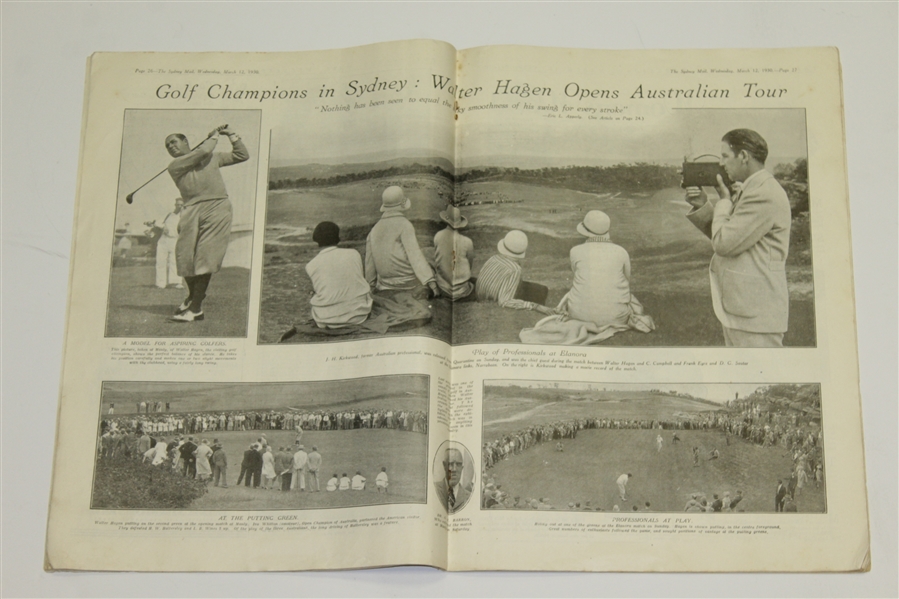 'Walter Hagen - A Famous Golfer' The Sydney Mail Magazine - March 12, 1930