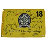 2008 PGA Championship CHAMPS Flag - Nicklaus, Mickelson, Player, McIlroy & More JSA #Z09268