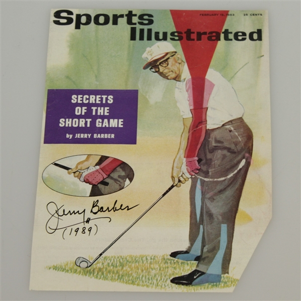Jerry Barber Signed Sports Illustrated Magazine Page 2/18/1963 JSA ALOA