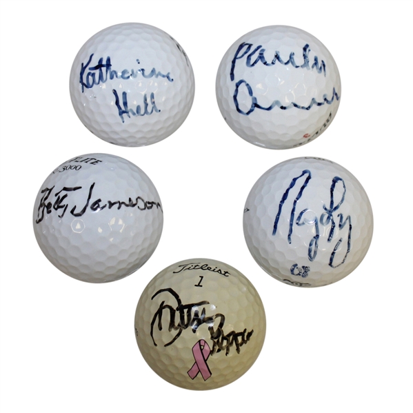 Creamer, Lopez, Jameson & Pepper Etc. Signed Golf Balls JSA ALOA