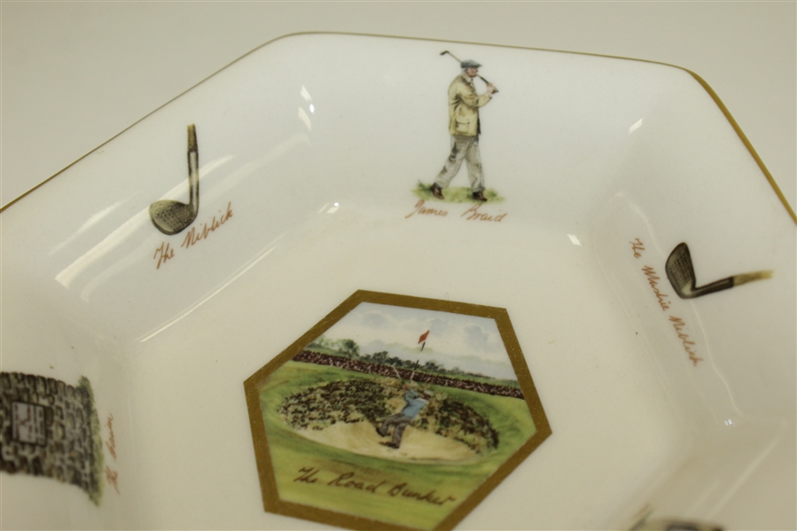 Road Bunker St Andrews Dish w/ James Braid by Pointers of London Illustrated by Bill Waugh
