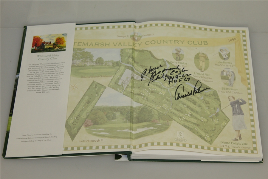 Arnold Palmer Signed Whitemarsh Valley CC 'First Hundred Years' Book w/ Bednarek JSA ALOA
