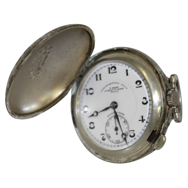 Chronometre Gutty Style Golf Ball Pocket Watch w/ Paris Face Marking - Fully Working