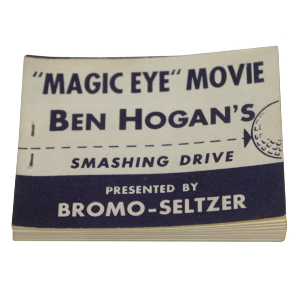 1950's Ben Hogan 'Here's Your Free Golf Lesson' Magic-Eye Movie Flip Book - Excellent Condition