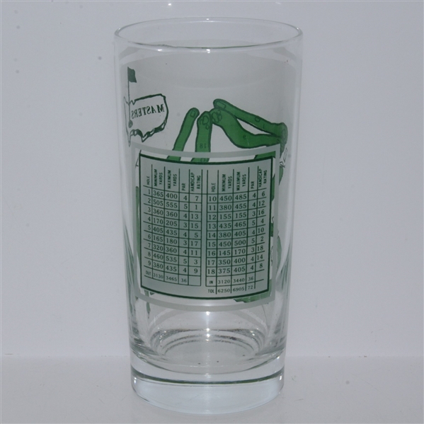 Vintage Masters Drinking Glass Featuring Augusta National Course Layout